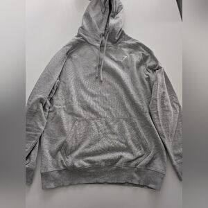 Gymshark Light Gray Hooded Pullover Sweatshirt